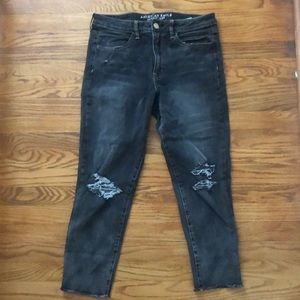 American Eagle “hi-rise jegging crop” jeans